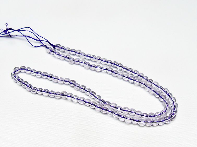 アメジスト 一連 4mm ビーズ [t438-5489] 3枚目