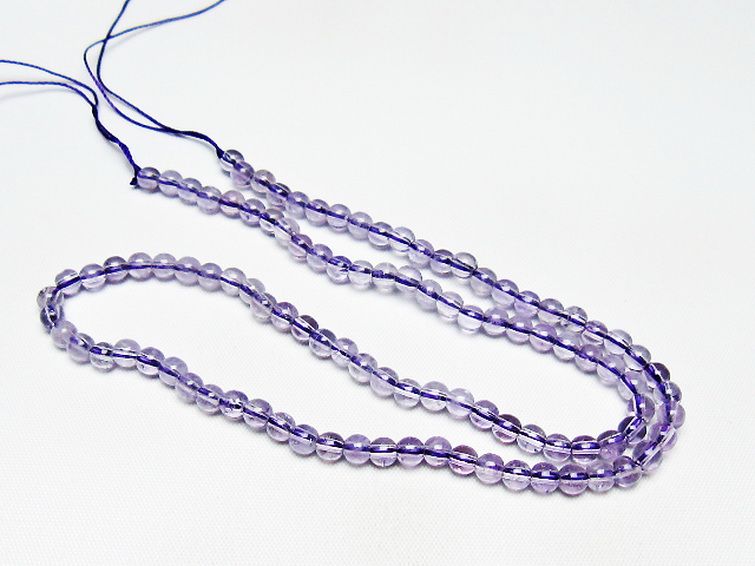 アメジスト 一連 4mm ビーズ [t438-5499] 3枚目