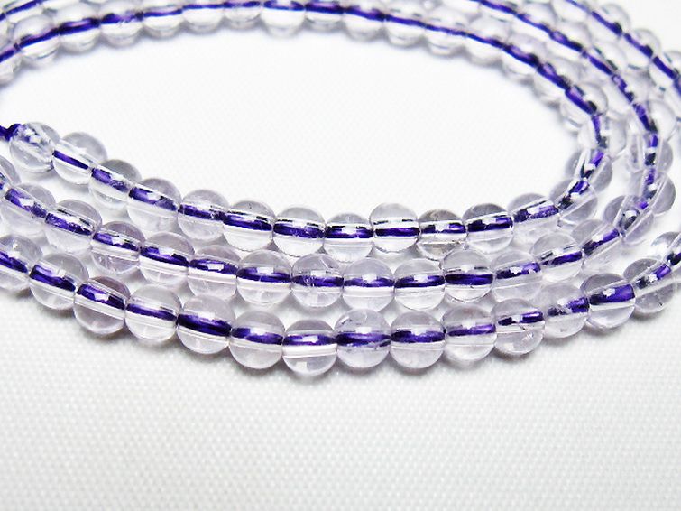 アメジスト 一連 4mm ビーズ [t438-5514] 2枚目