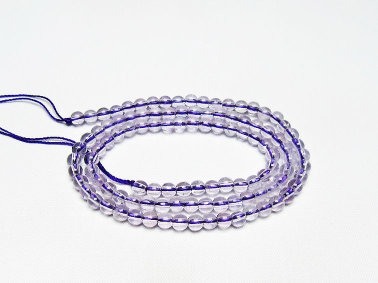 アメジスト 一連 4mm ビーズ [t438-5527] 1枚目