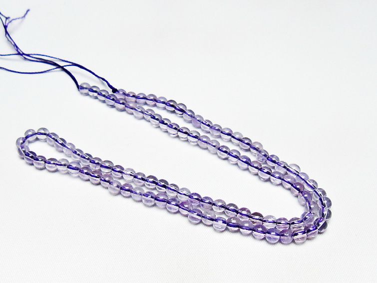 アメジスト 一連 4mm ビーズ [t438-5530] 3枚目