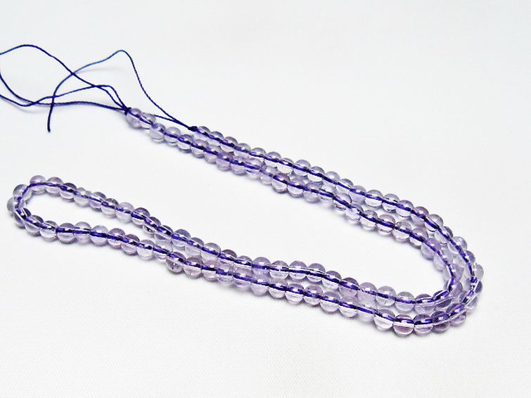 アメジスト 一連 4mm ビーズ [t438-5534] 3枚目