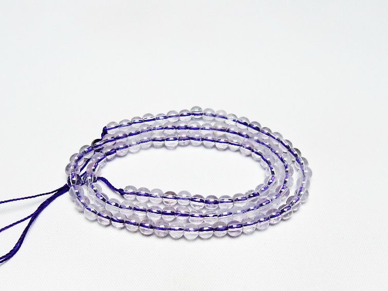 アメジスト 一連 4mm ビーズ [t438-5542] 1枚目
