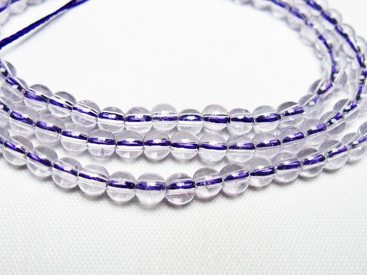 アメジスト 一連 4mm ビーズ [t438-5545] 2枚目