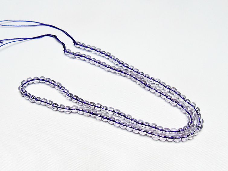 アメジスト 一連 4mm ビーズ [t438-5555] 3枚目