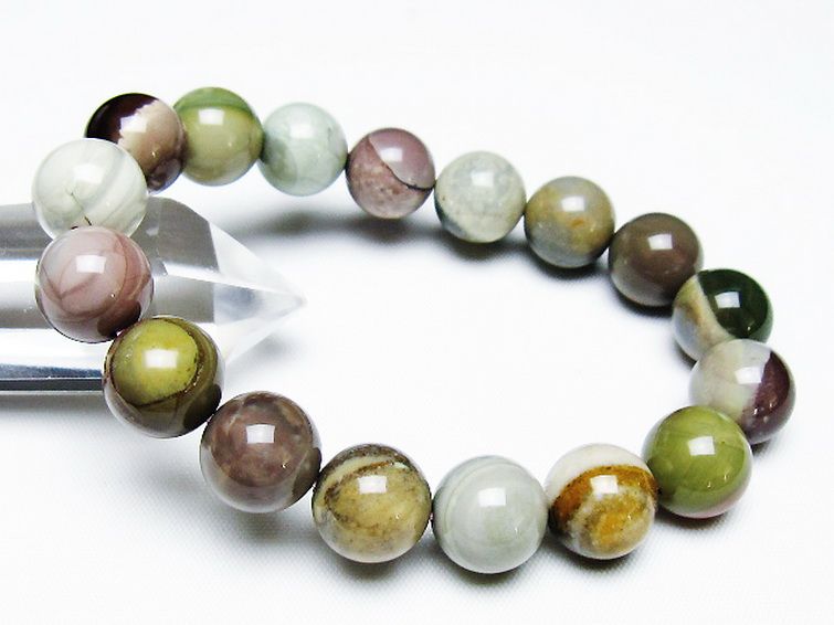 アゲート ブレスレット 12mm [T439-1574] 1枚目