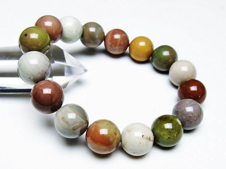 アゲート ブレスレット 14mm [T439-1602] 1枚目