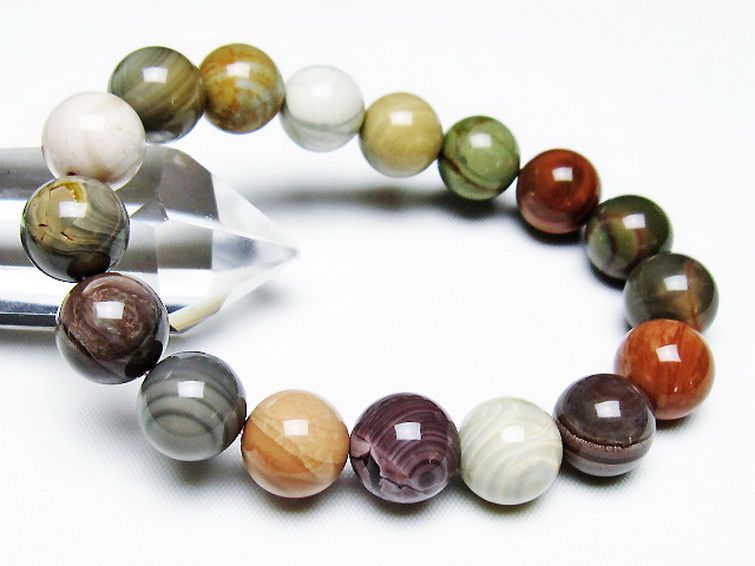 アゲート ブレスレット 12mm [t439-1677] 1枚目