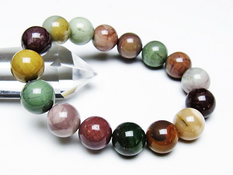 アゲート ブレスレット 13mm [T439-1681] 1枚目