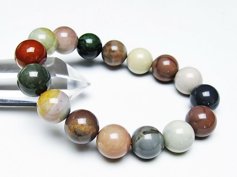 アゲート ブレスレット 14mm [T439-1688] 1枚目