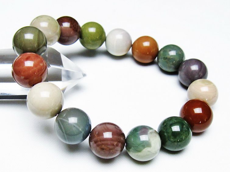 アゲート ブレスレット 14mm [T439-1691] 1枚目