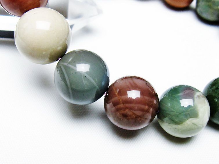 アゲート ブレスレット 14mm [T439-1691] 3枚目