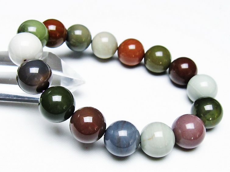 アゲート ブレスレット 14mm [T439-1692] 1枚目