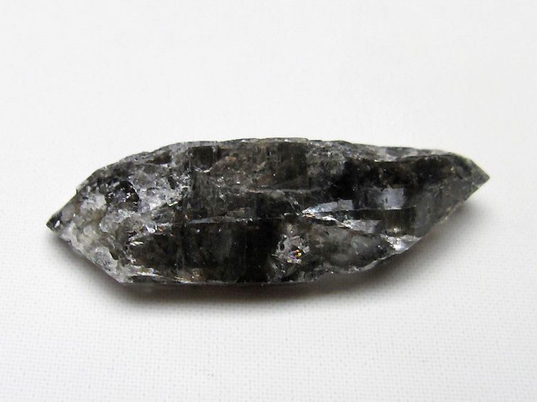 スティブナイト（輝安鉱）入り  ハーキマーダイヤモンド水晶 原石[T443-4349] 3枚目