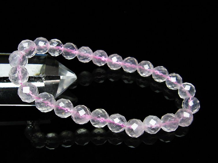 ローズクォーツブレスレット ローズクォーツ ブレスレット 8mm [t446-2030]