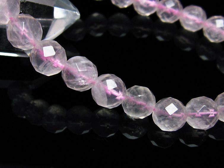 ローズクォーツ ブレスレット 8mm [T446-2051] 3枚目
