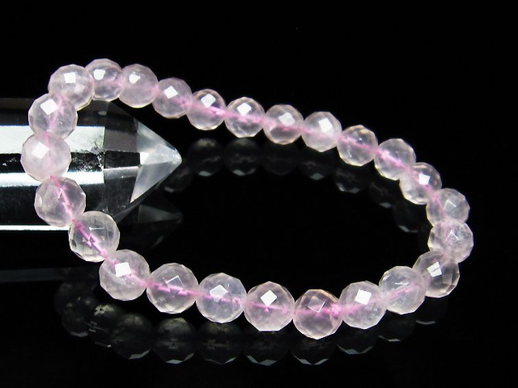 ローズクォーツ ブレスレット 8mm [T446-2061] 1枚目