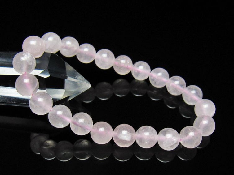ローズクォーツ ブレスレット 9mm [t446-2869] 1枚目