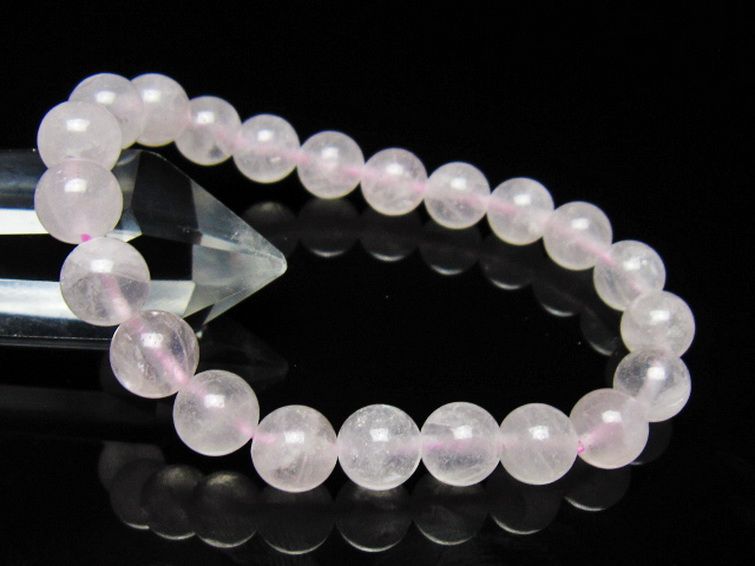 ローズクォーツ ブレスレット 9mm [t446-2875] 1枚目