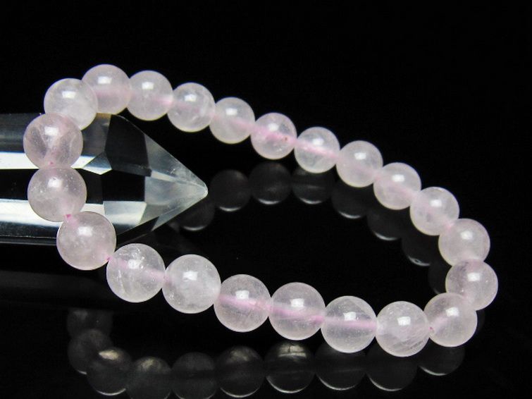 ローズクォーツ ブレスレット 9mm [t446-2896] 1枚目