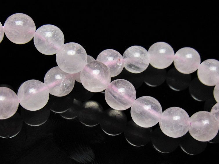ローズクォーツ ブレスレット 9mm [t446-2896] 2枚目