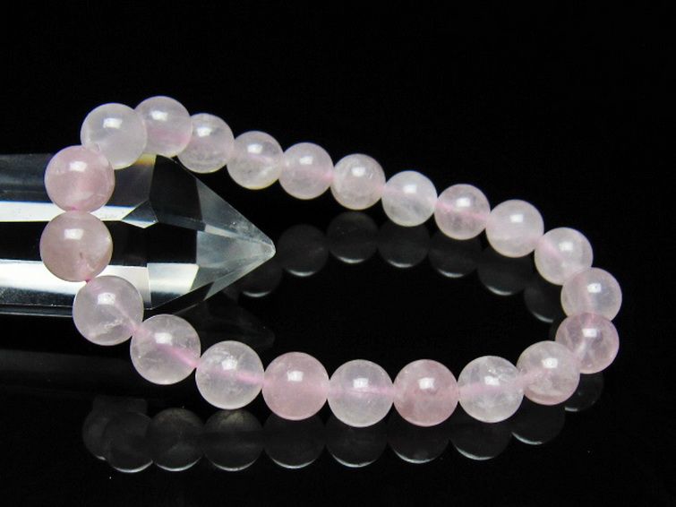 ローズクォーツ ブレスレット 9mm [t446-2908] 1枚目