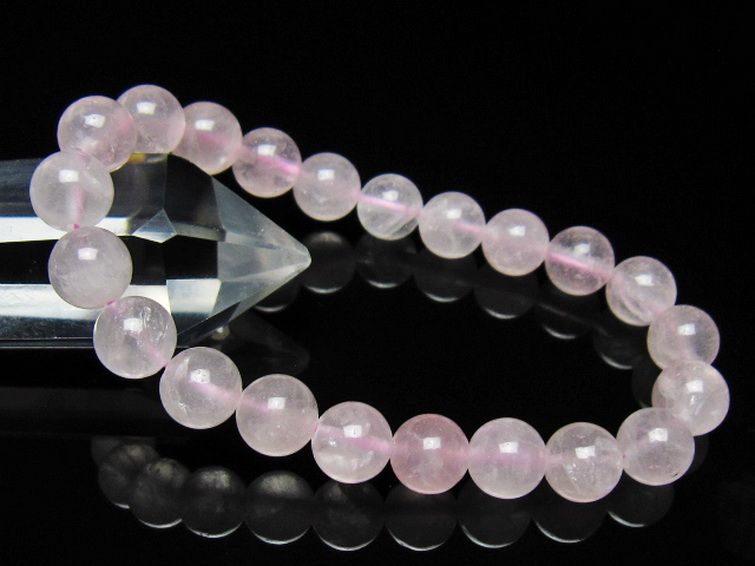 ローズクォーツ ブレスレット 9mm [t446-2911] 1枚目