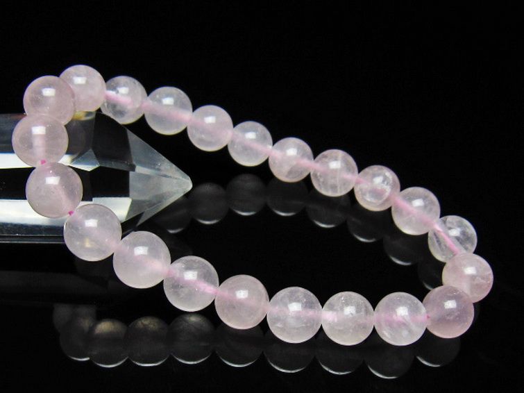 ローズクォーツ ブレスレット 9mm [t446-2927] 1枚目