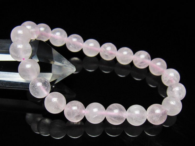 ローズクォーツ ブレスレット 9mm [t446-2932] 1枚目
