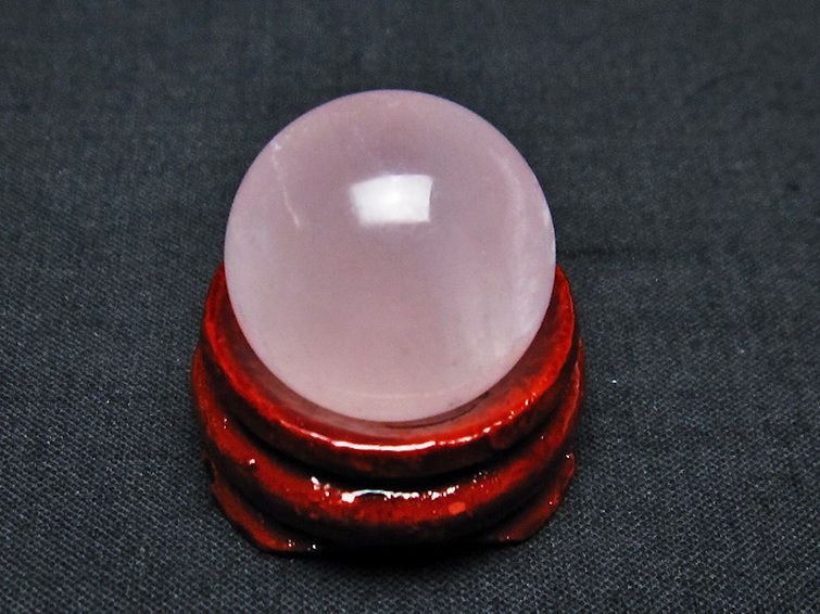 ローズクォーツ 丸玉 20mm [t451-9498] 1枚目