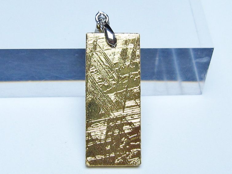 ゴールドギベオン メテオライト ペンダント [t452-3697] 1枚目