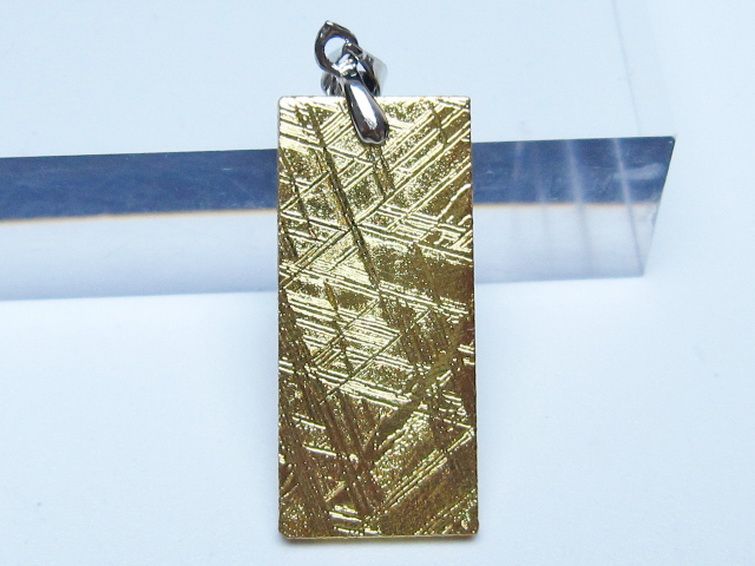 ゴールドギベオン メテオライト ペンダント [t452-3698] 1枚目