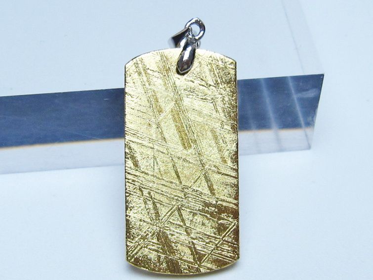 ゴールドギベオン メテオライト ペンダント [t452-3711] 1枚目