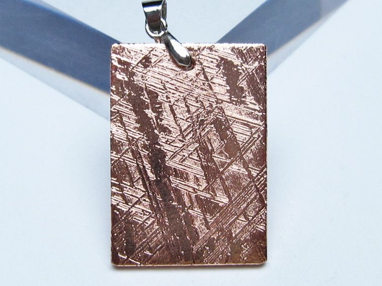 ピンクゴールドギベオン メテオライト ペンダント [t452-3714] 2枚目