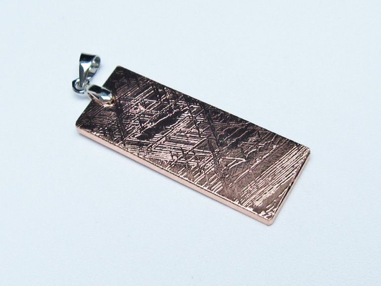 ピンクゴールドギベオン メテオライト ペンダント [t452-3715] 3枚目