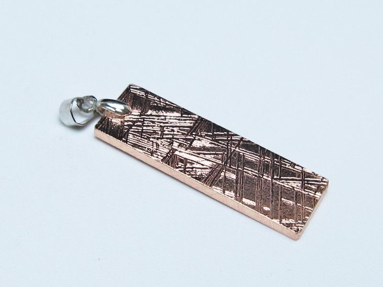 ピンクゴールドギベオン メテオライト ペンダント [t452-3720] 3枚目