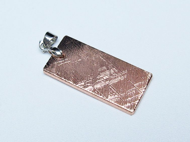 ピンクゴールドギベオン メテオライト ペンダント [t452-3722] 3枚目