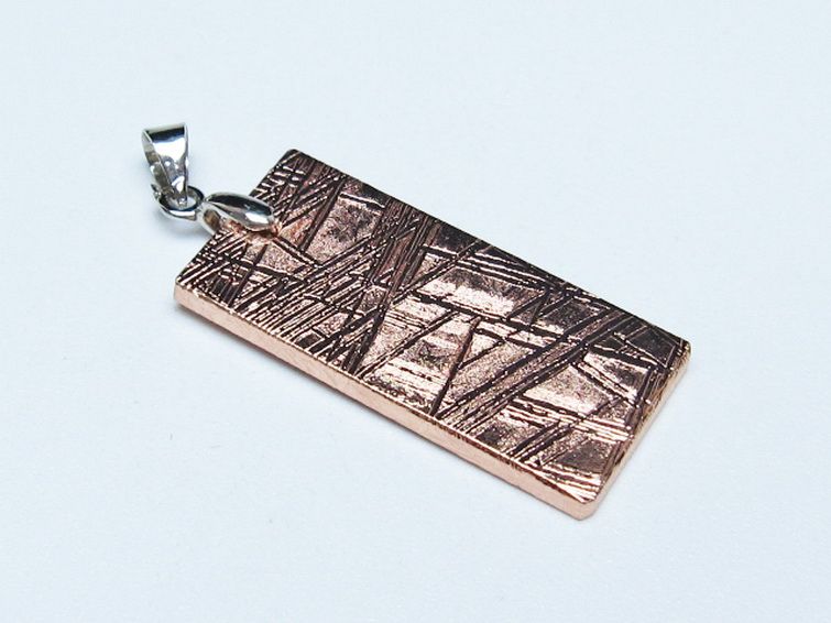 ピンクゴールドギベオン メテオライト ペンダント [t452-3723] 3枚目