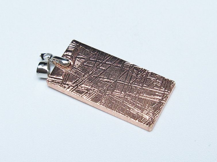 ピンクゴールドギベオン メテオライト ペンダント [t452-3724] 3枚目