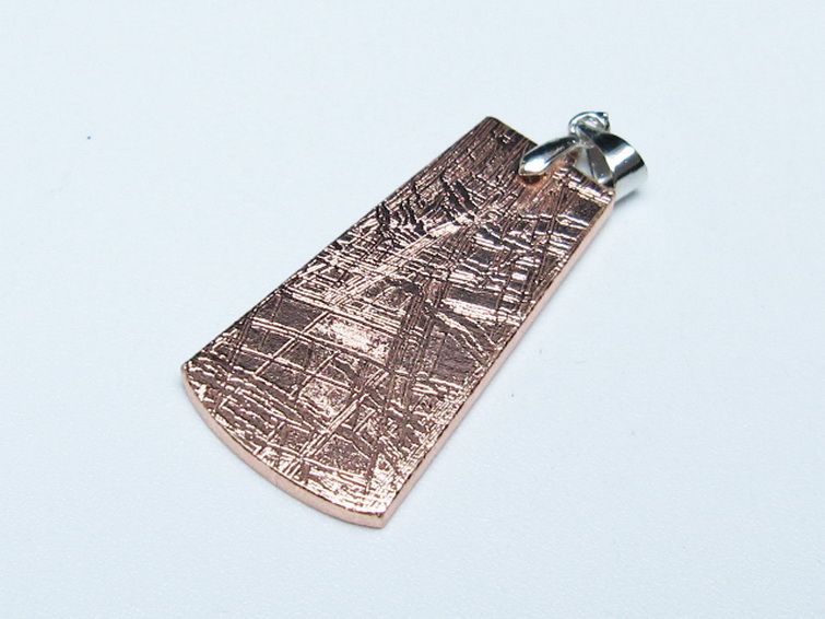 ピンクゴールドギベオン メテオライト ペンダント [t452-3725] 3枚目