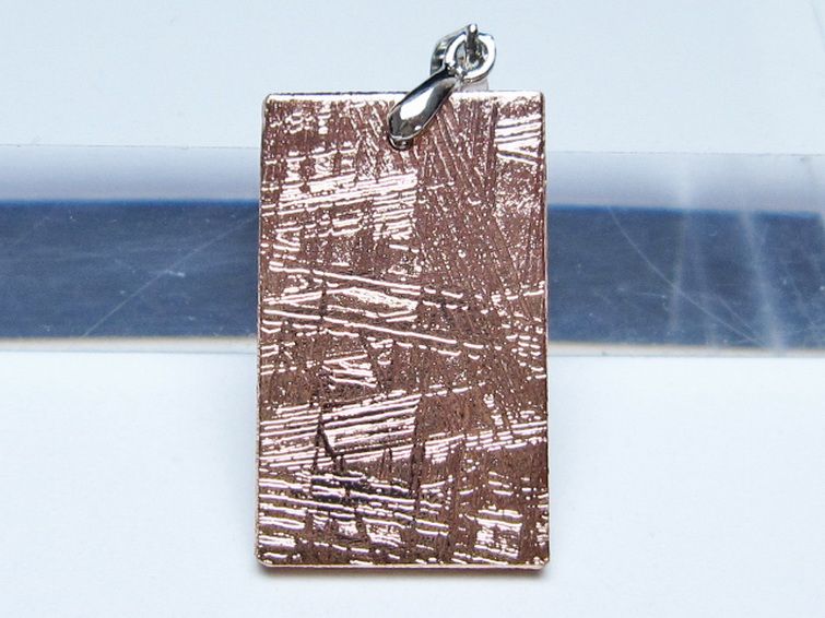 ピンクゴールドギベオン メテオライト ペンダント [t452-3726] 1枚目