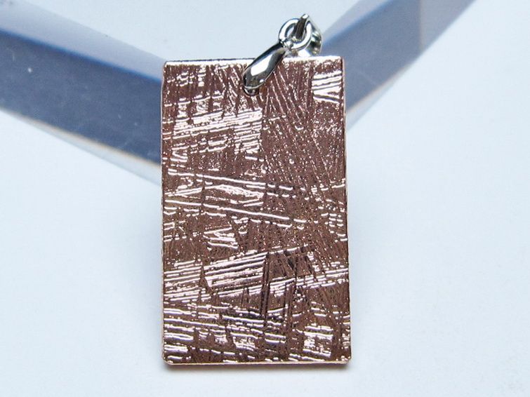 ピンクゴールドギベオン メテオライト ペンダント [t452-3726] 2枚目