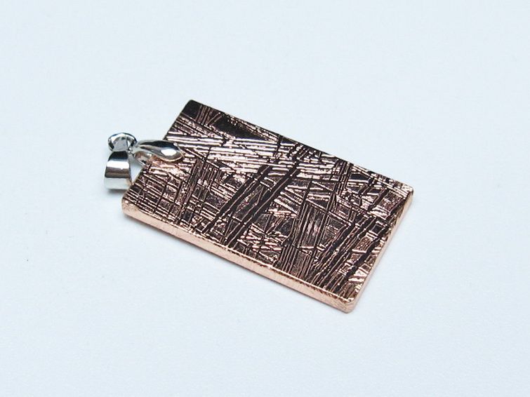 ピンクゴールドギベオン メテオライト ペンダント [t452-3726] 3枚目