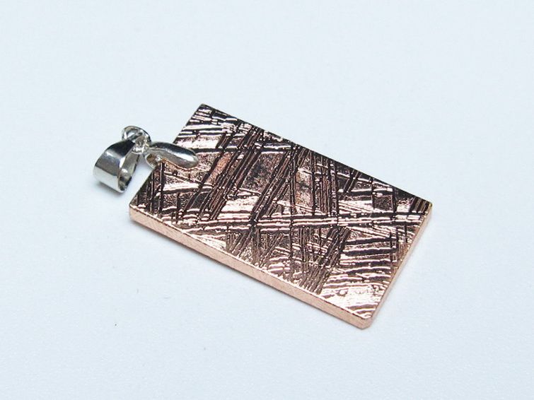 ピンクゴールドギベオン メテオライト ペンダント [t452-3728] 3枚目