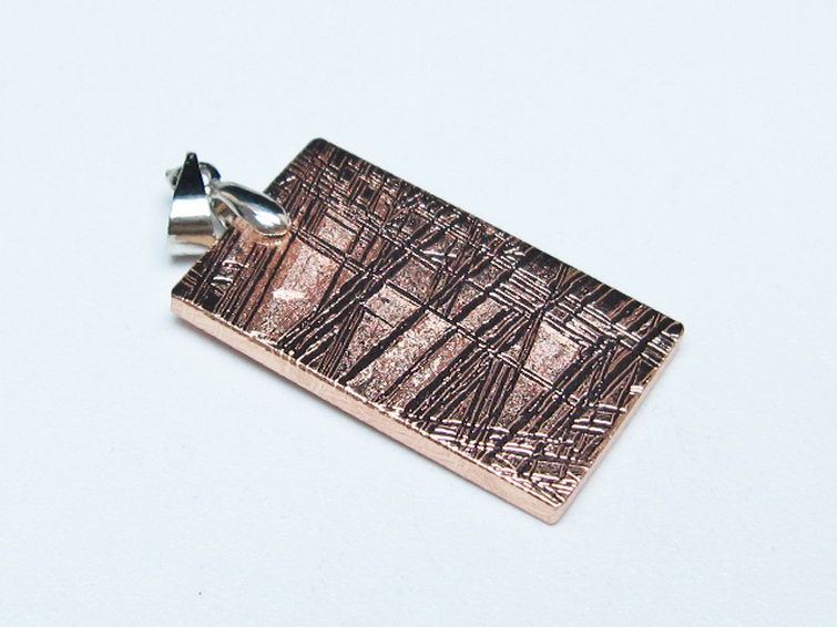 ピンクゴールドギベオン メテオライト ペンダント [t452-3730] 3枚目