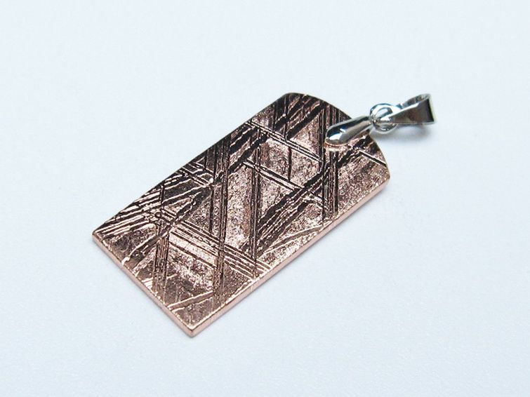 ピンクゴールドギベオン メテオライト ペンダント [t452-3732] 3枚目