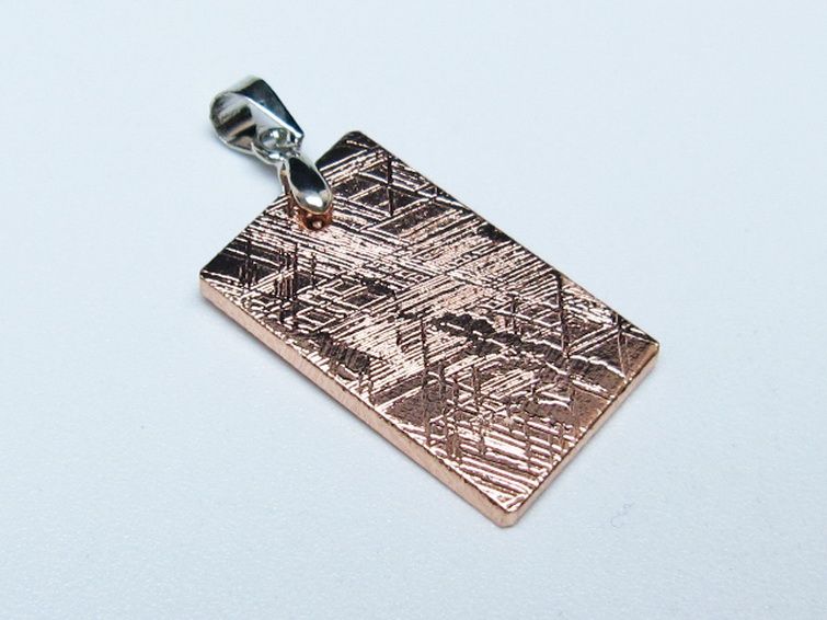 ピンクゴールドギベオン メテオライト ペンダント [t452-3738] 3枚目