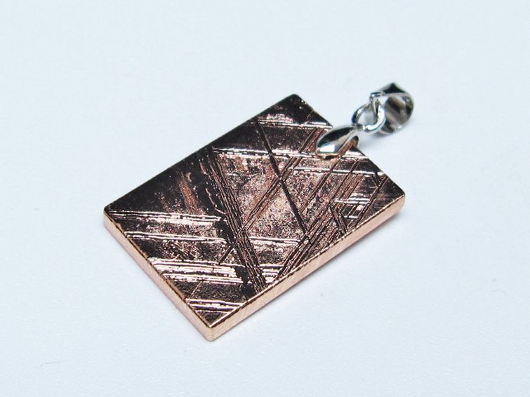 ピンクゴールドギベオン メテオライト ペンダント [t452-3741] 3枚目