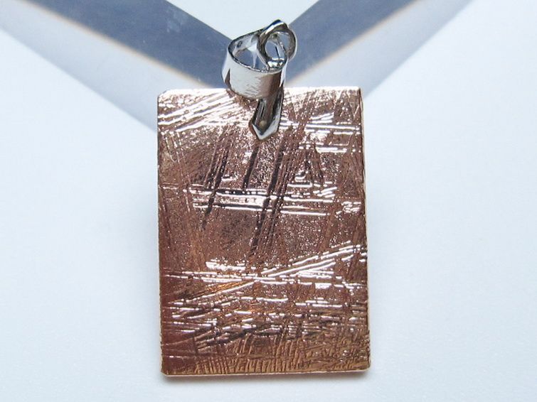 ピンクゴールドギベオン メテオライト ペンダント [t452-3744] 2枚目