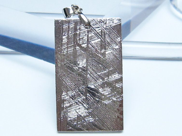 シルバーギベオン メテオライト ペンダント [t452-3858] 2枚目